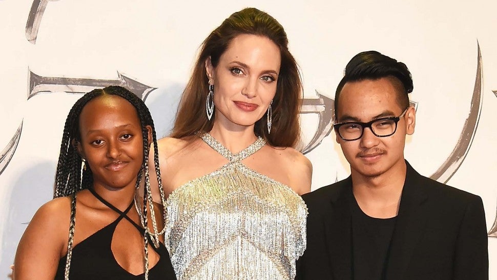 Zahara Jolie-Pitt, Angelina Jolie and Maddox Jolie-Pitt