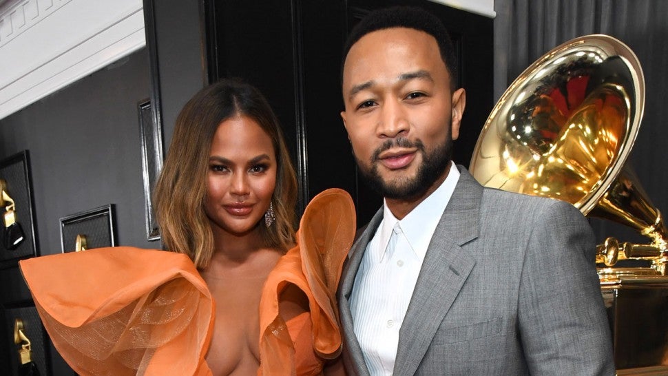 Chrissy Teigen and John Legend at the 62nd Annual GRAMMY Awards