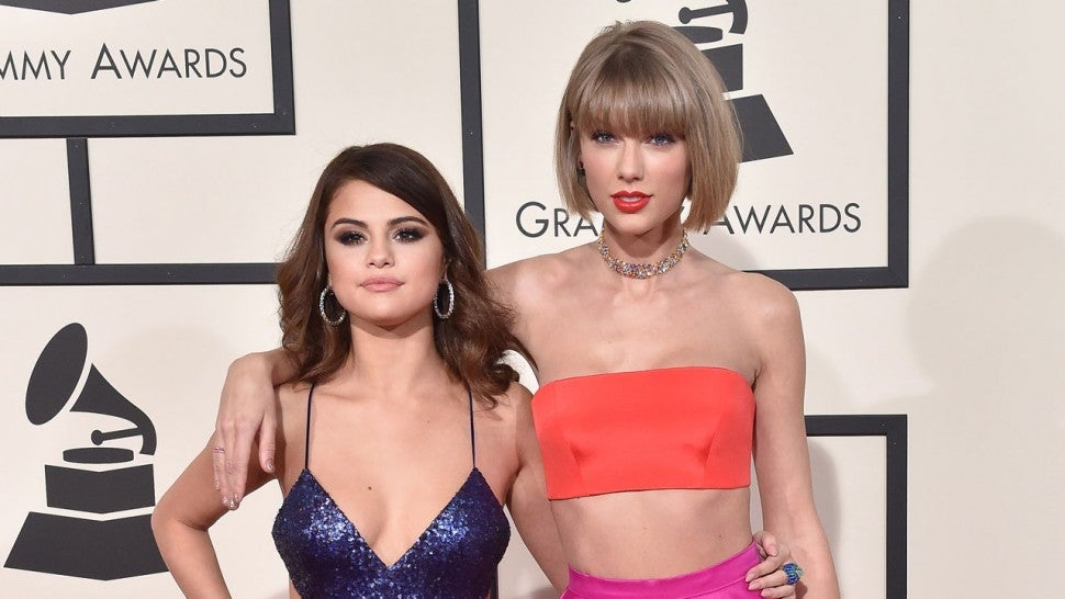 Selena Gomez and Taylor Swift at 2016 GRAMMY Awards