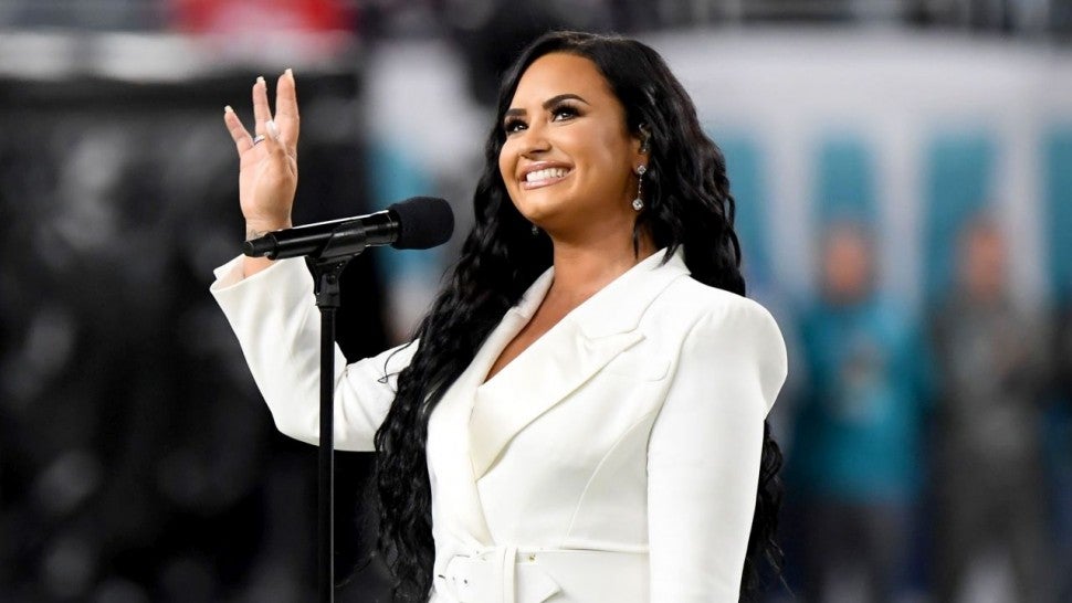 Image result for demi lovato superbowl