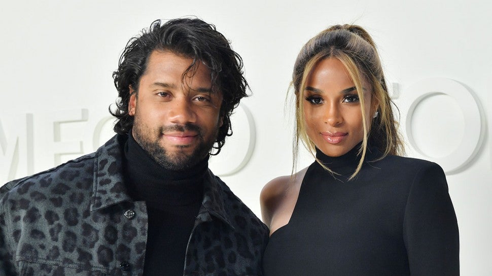 Pregnant Ciara Gets Cut Out of Her Dress by Russell Wilson Following Tom Ford Show | Entertainment Tonight