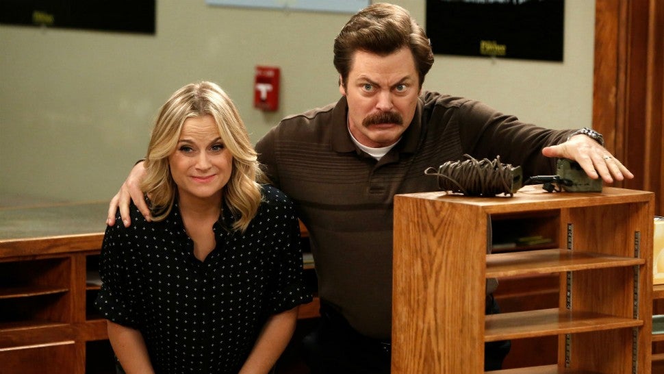 Leslie Knope and Ron Swanson