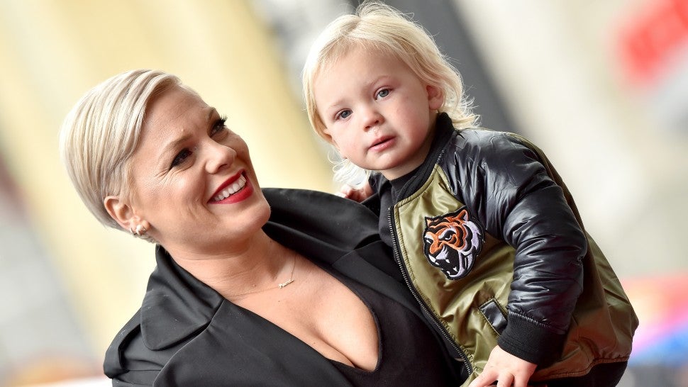 Pink and son jameson in 2019