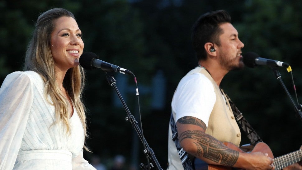 Colbie Calliat and Justin Young