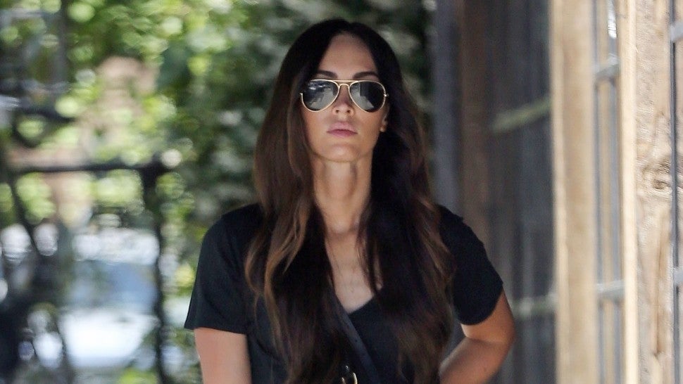 Megan Fox was pictured this afternoon getting a quick coffee on the go while out running errands. 
