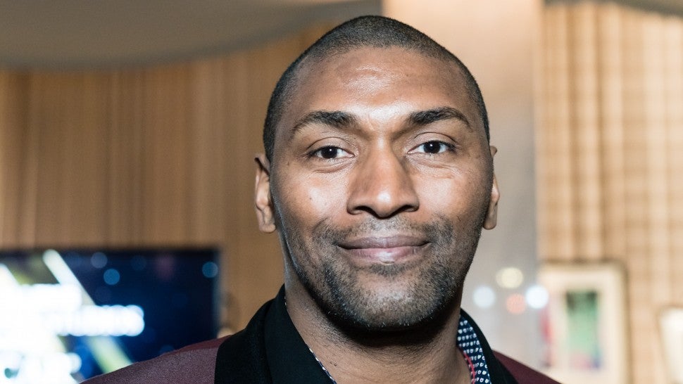 Metta World Peace attends Byron Allen's 4th Annual Oscar Gala to Benefit Children's Hospital Los Angeles at the Beverly Wilshire, A Four Seasons Hotel