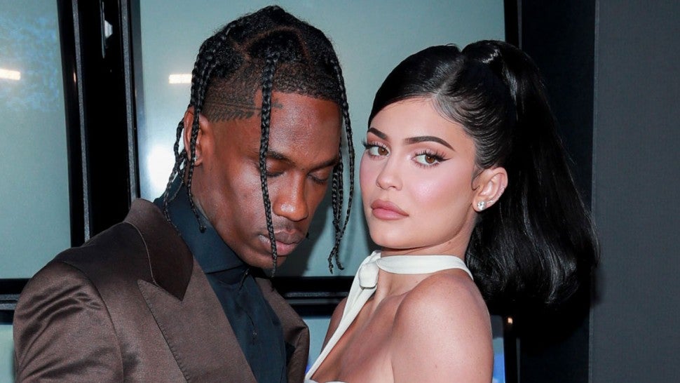 Kylie Jenner and Travis Scott at the premiere of Netflix's "Travis Scott: Look Mom I Can Fly" 