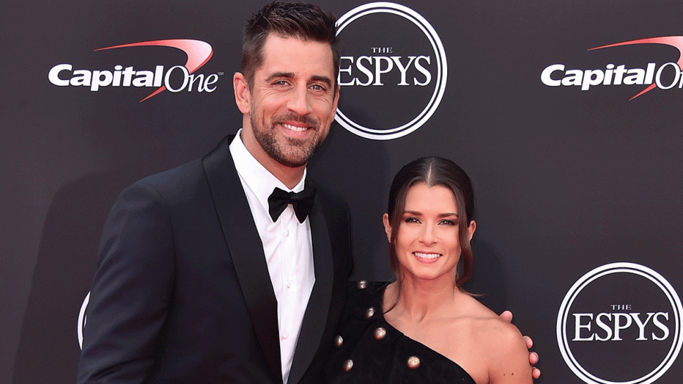 Aaron Rodgers and Danica Patrick