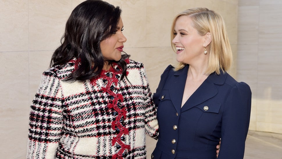 Actor & Writer Mindy Kaling and honoree Reese Witherspoon attend The Hollywood Reporter's Power 100 Women in Entertainment at Milk Studios on December 11, 2019 in Hollywood, California.