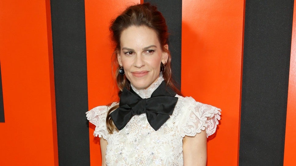 Hilary Swank at the premiere of The Hunt