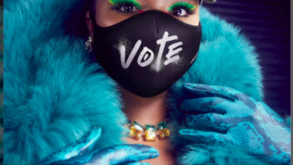 Lizzo Vote Face Mask