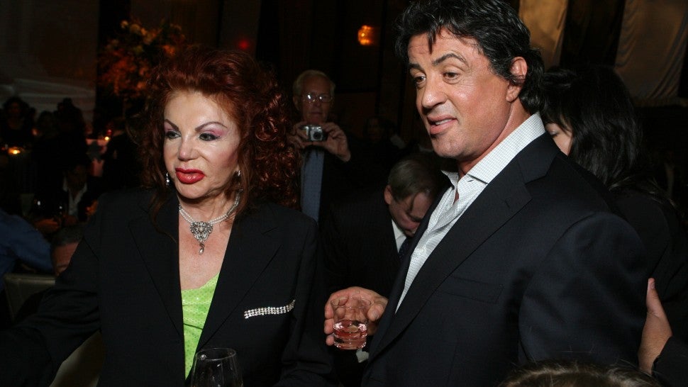 Jackie Stallone and Sylvester Stallone at MGM Pictures, Columbia Pictures and Revolution Studios present the World Premiere of 'Rocky Balboa'