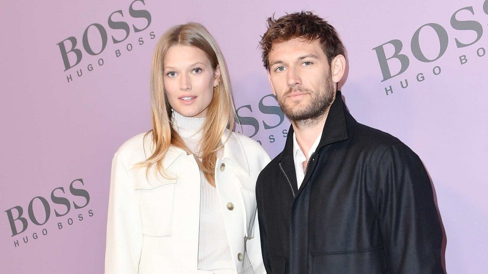  Toni Garrn and Alex Pettyfer attend the Boss fashion show on February 23, 2020 in Milan, Italy. 