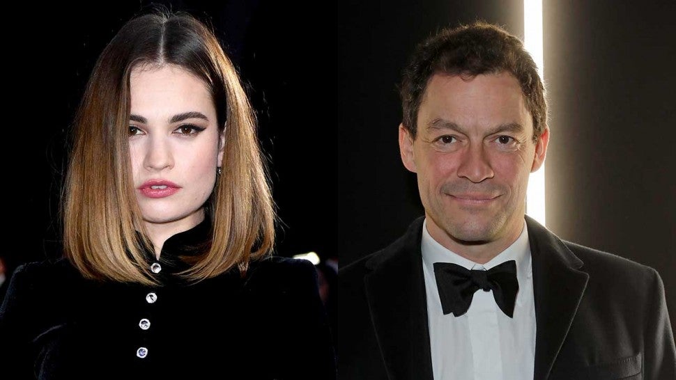 Lily James and Dominic West