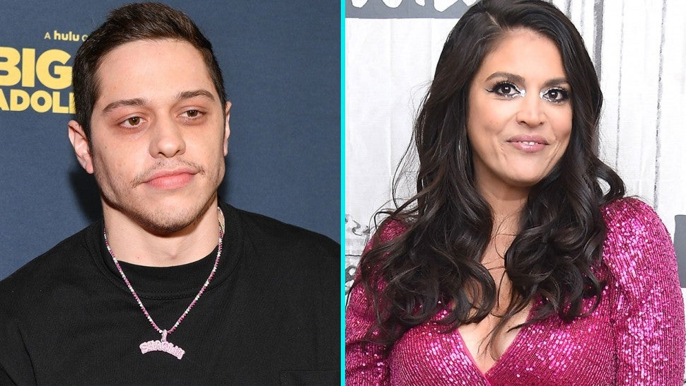 Pete Davidson and Cecily Strong