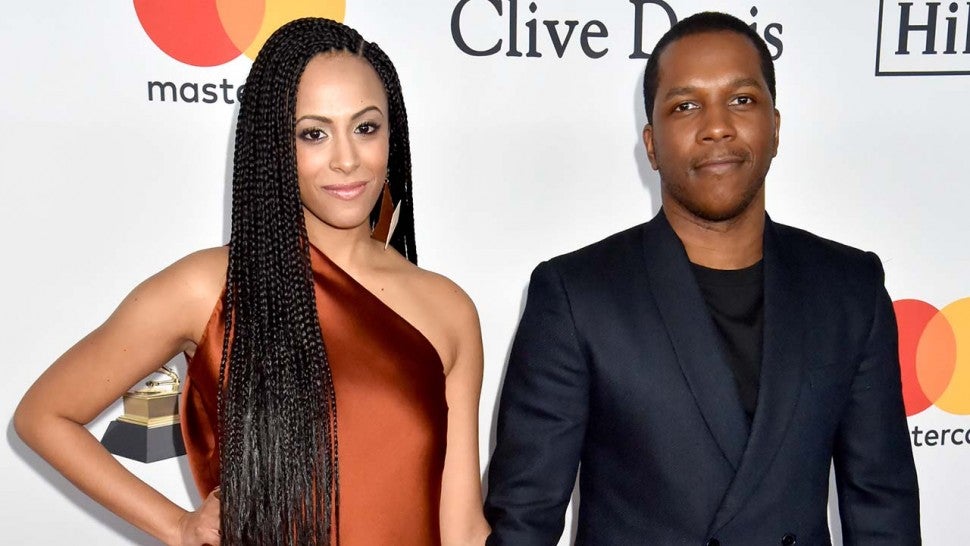 Nicolette Robinson and Leslie Odom Jr. attend the Clive Davis and Recording Academy Pre-GRAMMY Gala and GRAMMY Salute to Industry Icons Honoring Jay-Z on January 27, 2018 in New York City