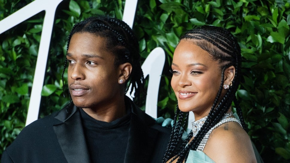 Rihanna and ASAP Rocky arrive at The Fashion Awards 2019 held at Royal Albert Hall on December 02, 2019 in London, England. 