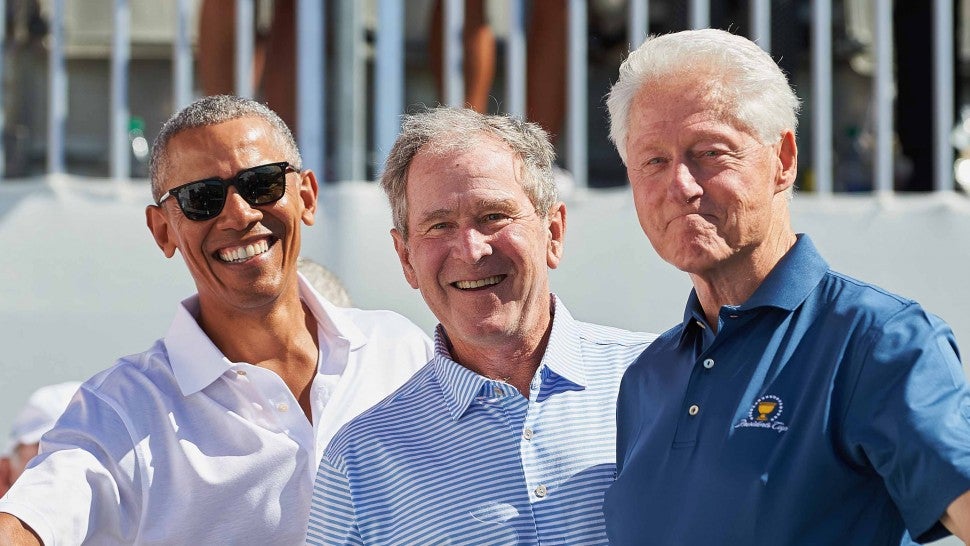 Barack Obama George W Bush Bill Clinton