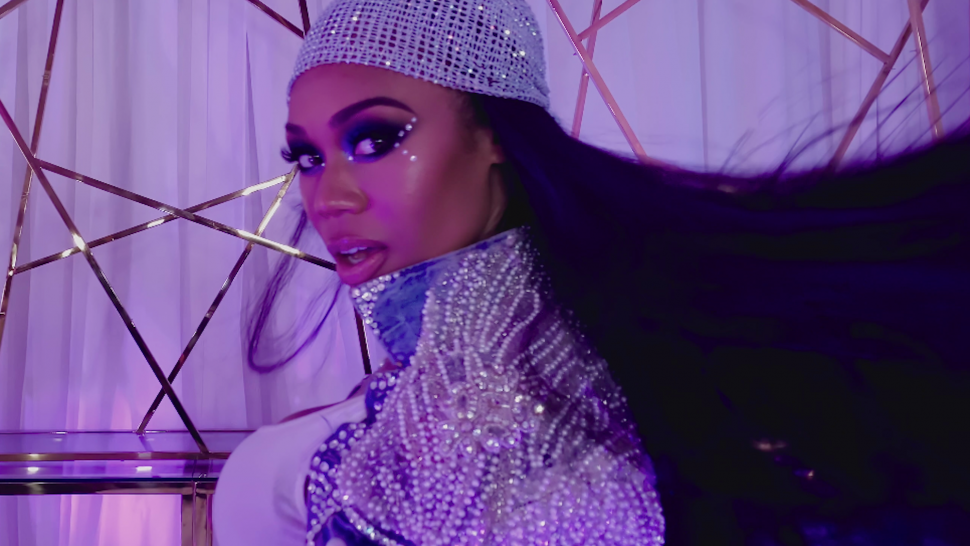 'Real Housewives of Potomac' star Monique Samuels in her music video for 'Drag Queens.'