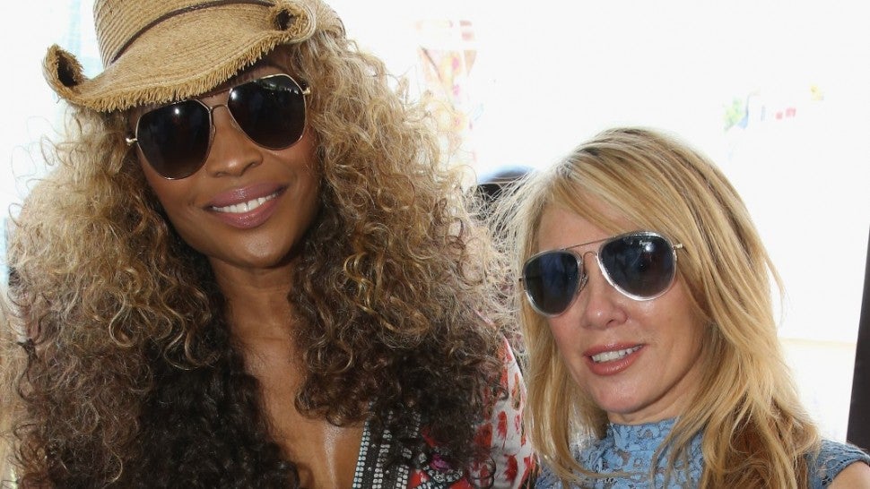 Real Housewives stars Cynthia Bailey and Ramona Singer attend an event in the Hamptons