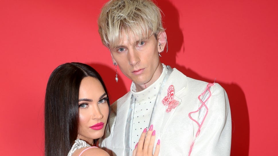 Megan Fox and Machine Gun Kelly attend the 2021 iHeartRadio Music Awards at The Dolby Theatre in Los Angeles, California, which was broadcast live on FOX on May 27, 2021. 