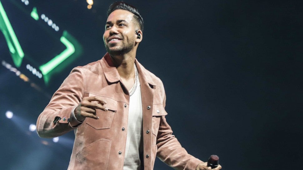  Singer Romeo Santos performs on stage during 'Inmortal' Aventura Tour at American Airlines Arena on March 10, 2020 in Miami, Florida.