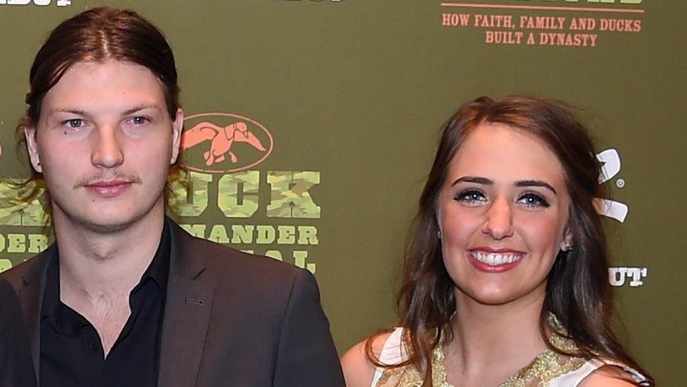 Reed Robertson and wife Brighton attend the "Duck Commander Musical" premiere at the Crown Theater at the Rio Hotel & Casino on April 15, 2015 in Las Vegas, Nevada.