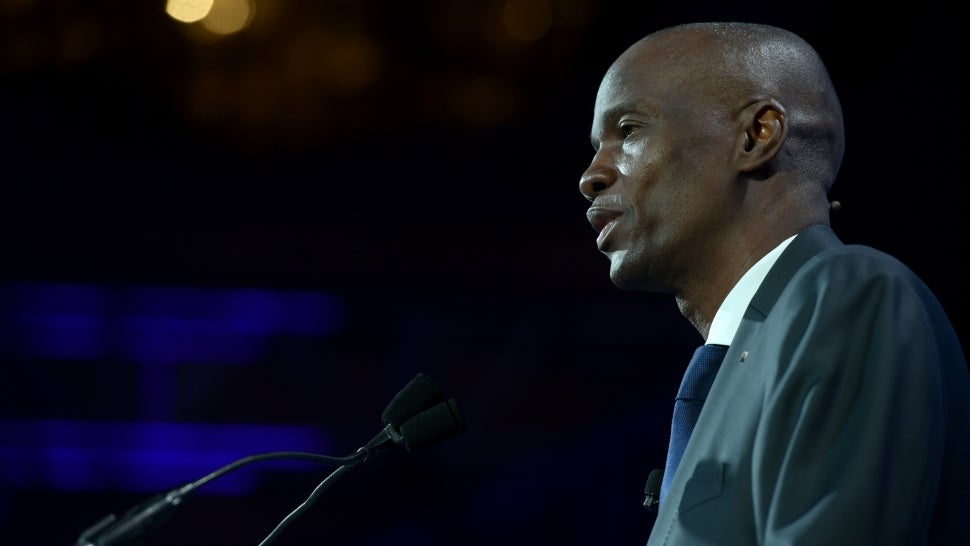 President of the Republic of Haiti H.E. Jovenel Moise speaks onstage during the 2018 Concordia Annual Summit - Day 2 at Grand Hyatt New York on September 25, 2018 in New York City. 