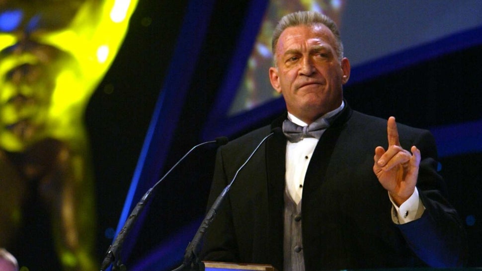 "Mr. Wonderful" Paul Orndorff is inducted into the WWE Hall of Fame during ceremonies at Universal Amphitheatre. 