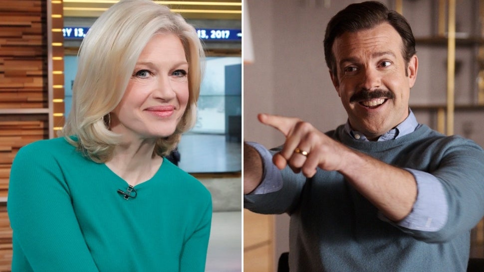 Diane Sawyer and Ted Lasso