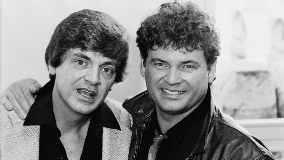 American rock and roll duo The Everly Brothers, aka Don Everly and Phil Everly, London, UK, 20th September 1983. 