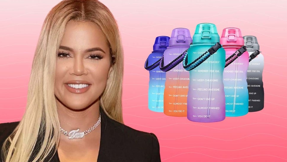 Khloé Kardashian's Motivational Water Bottle Has 19k Five-Star Reviews  -- Get It Now on Amazon.jpg