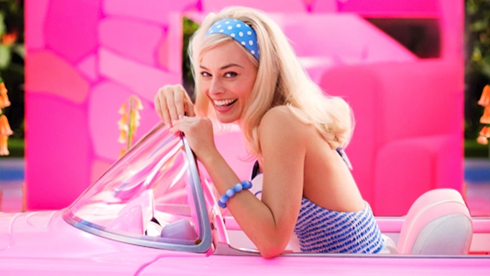 Margot Robbie Is All Dolled Up in Pink as Barbie on Set.jpg