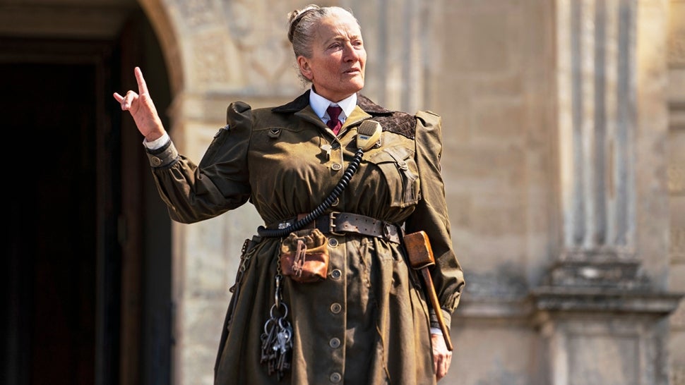 Emma Thompson as Agatha Trunchbull in Roald Dahl’s Matilda the Musical