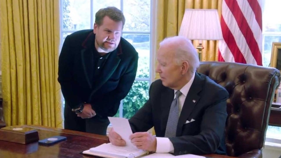James Corden Jokes Around With Joe Biden in Oval Office As New Presidential Aide.jpg