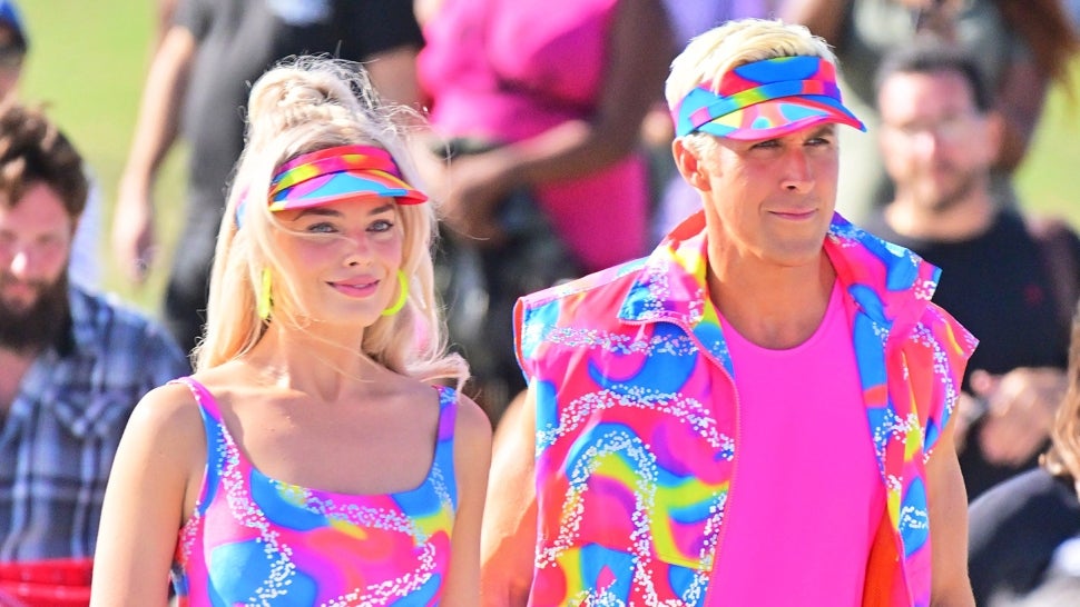 Margot Robbie and Ryan Gosling Channel '80s Neon Barbie and Ken on Rollerblades.jpg