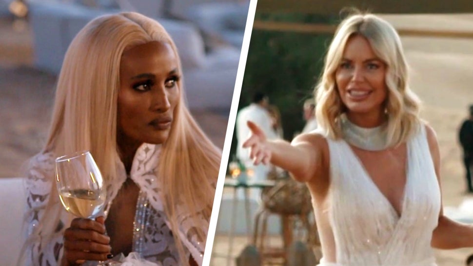 Caroline Stanbury takes issue with Chanel Ayan's attire at her wedding festivities on The Real Housewives of Dubai