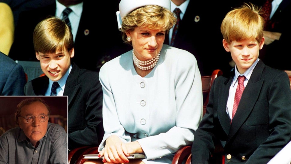 Princess Diana, Prince William and Prince Harry and James Patterson