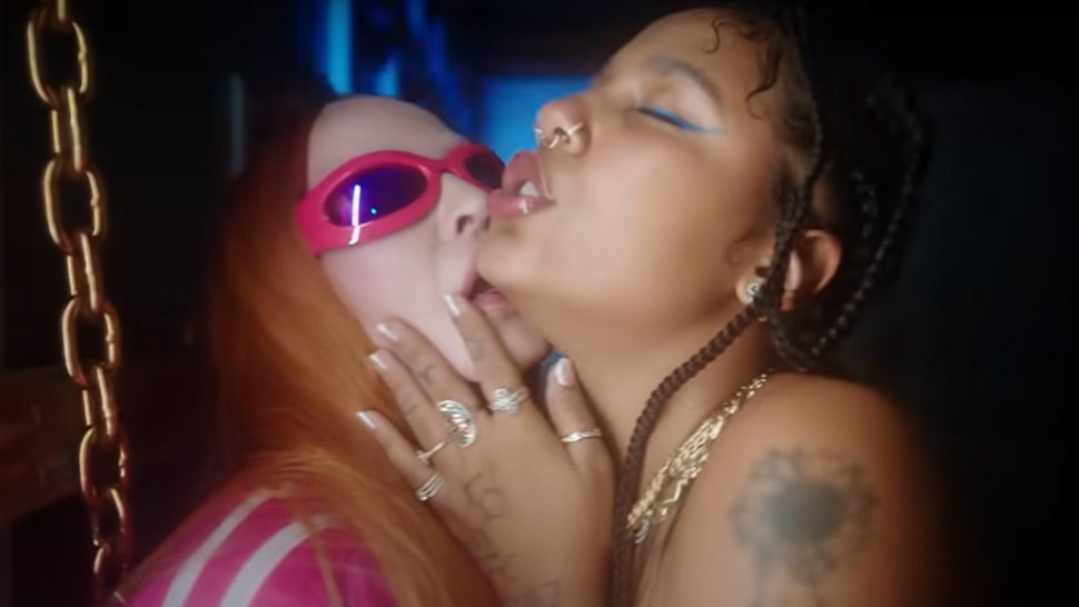 Madonna Kisses Rapper Tokischa in Sexy Music Video for Remix of 2005's 'Hung Up'.jpg