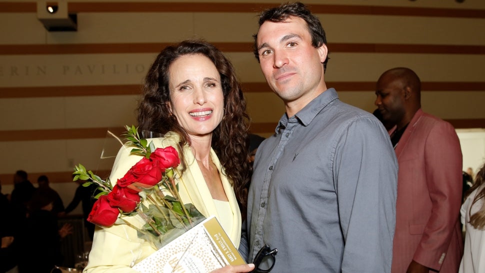Andie MacDowell and Justin Qualley