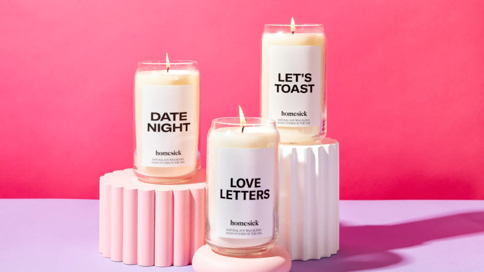 Homesick Valentine's Day Candles