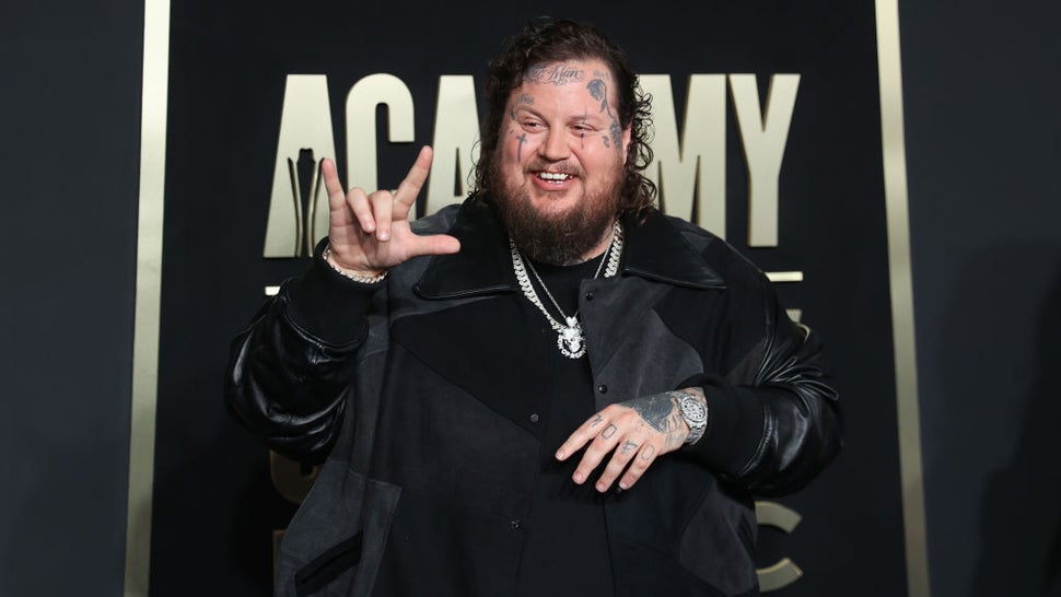 Jelly Roll arrives for the 58th Academy of Country Music awards at The Ford Center at The Star on May 11, 2023 in Frisco, Texas.