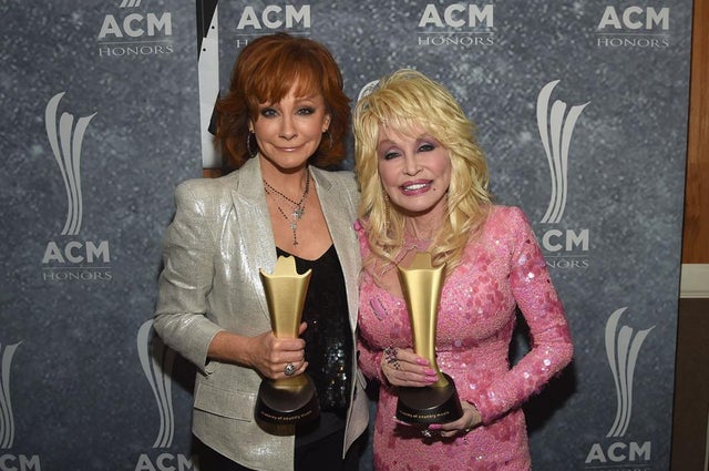 Reba McEntire and Dolly Parton attend the 11th Annual ACM Honors