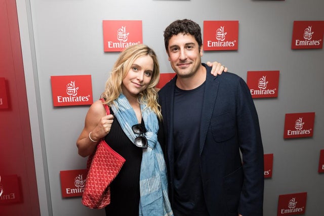 Jason Biggs and wife Jenny Mollen at US Open