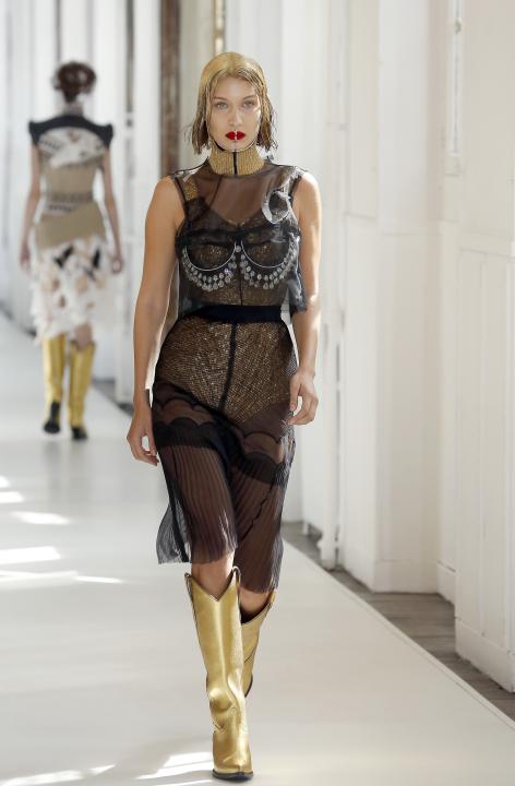 Bella Hadid at Paris Fashion Week
