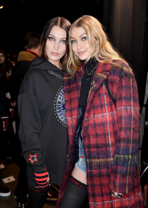 Bella and Gigi Hadid at Tommy Hilfiger Show in London