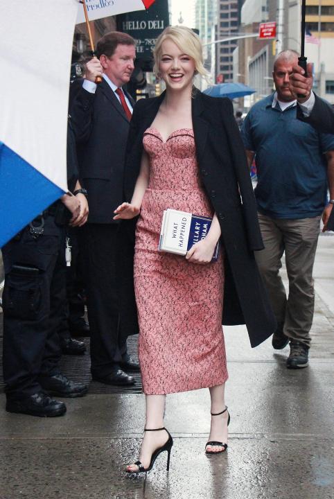 Emma Stone at Late Show with Stephen Colbert