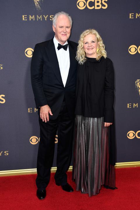 John Lithgow and Mary Yeager at 2017 Emmys