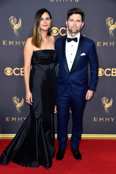 Naomi and Adam Scott at 2017 Emmys