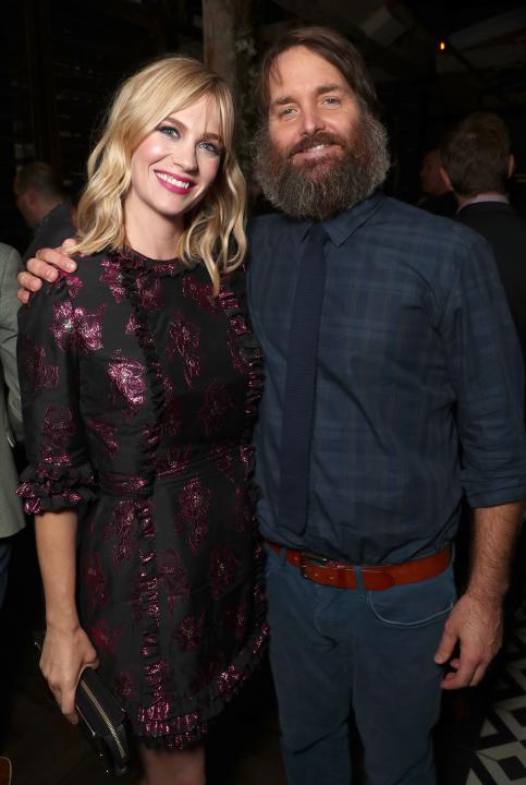 January Jones and Will Forte - Fox Fall Party